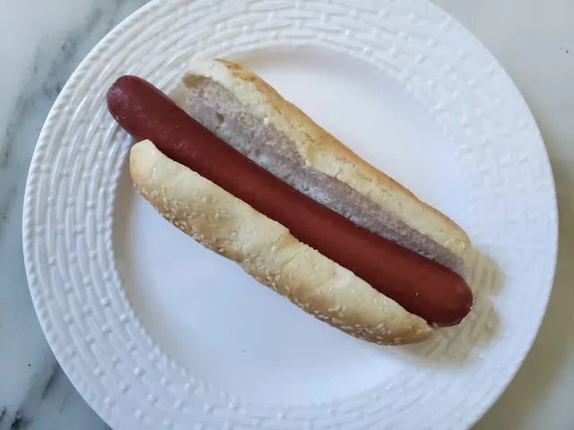Costco food court hot dog in a bun